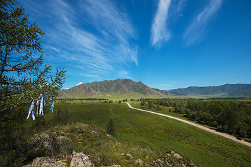Image showing Karakolskaya valley in summer Altai.