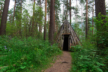 Image showing Old hovel of ancient altai people