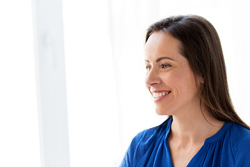 Image showing happy smiling middle aged woman