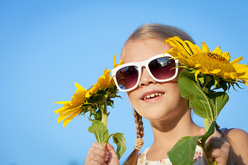 Image showing portrait of a beautiful young girl