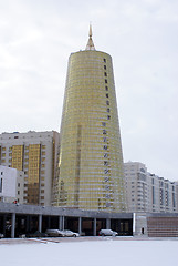 Image showing Golden tower in Astana