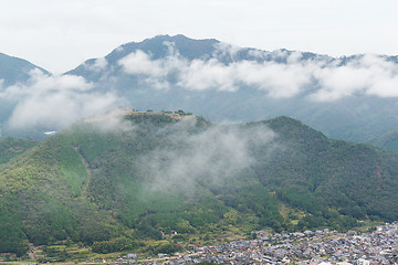 Image showing Sea of cloud and Takeda Castle in Japan