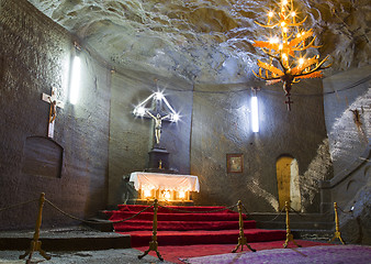 Image showing Chapel in salt mine