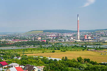 Image showing Industrial area of Suceava city