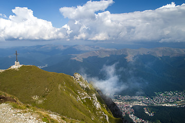 Image showing Mountain resort from the top