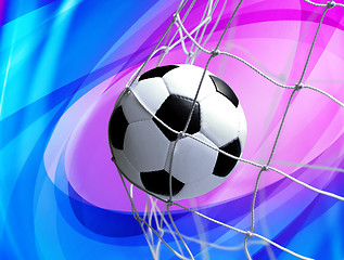 Image showing soccer ball on abstract background