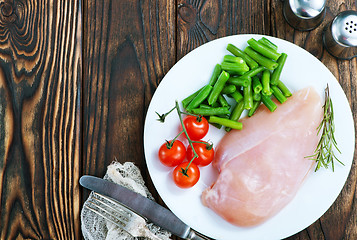 Image showing chicken fillet with vegetables