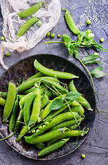 Image showing green peas