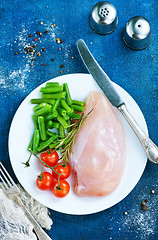 Image showing chicken fillet with vegetables