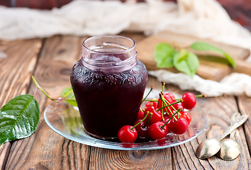 Image showing cherry jam