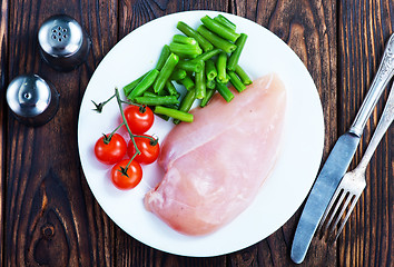 Image showing chicken fillet with vegetables