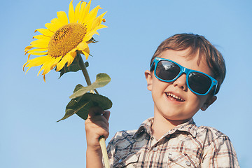 Image showing portrait of a beautiful young boy