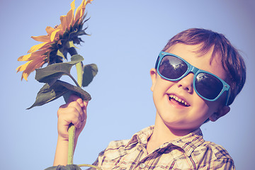 Image showing portrait of a beautiful young boy