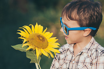 Image showing portrait of a beautiful young boy