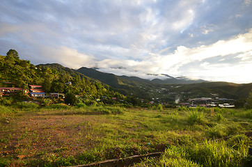 Image showing Mount Kinabalu during sunrise