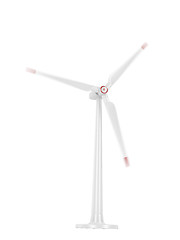 Image showing Spinning wind turbine