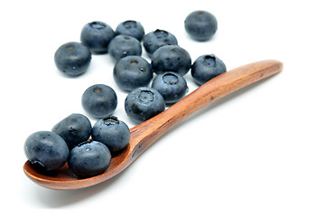 Image showing Tasty blueberries isolated
