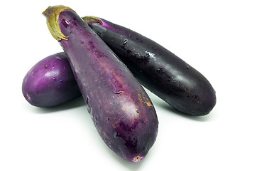 Image showing Eggplant or aubergine vegetable