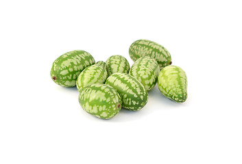 Image showing Group of cucamelons or Mexican sour gherkins