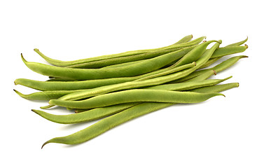 Image showing Fresh green runner beans