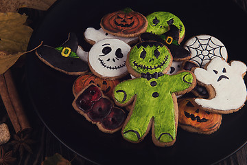 Image showing Happy Halloween cookies