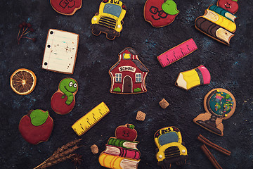 Image showing Back to school gingerbreads