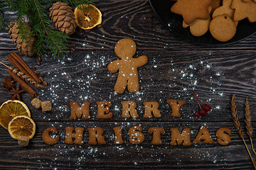 Image showing Gingerbreads for new years and christmas