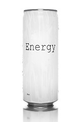 Image showing white energy drink