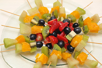 Image showing Fruit Skewers