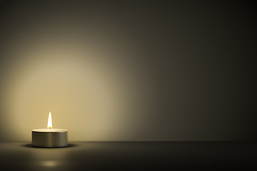 Image showing typical tealight with space for your content