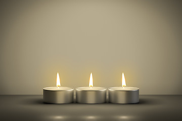 Image showing typical tealights with space for your content