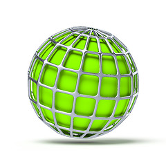 Image showing green globe ball