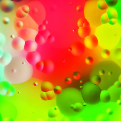 Image showing colorful oil drops background