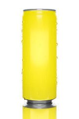 Image showing typical yellow energy drink tin