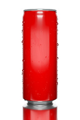 Image showing typical red energy drink tin