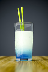 Image showing strange blue drink