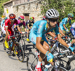Image showing The Cyclist Fabio Aru on Mont Ventoux - Tour de France 2016