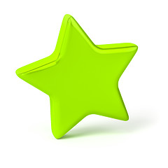 Image showing stylish green star