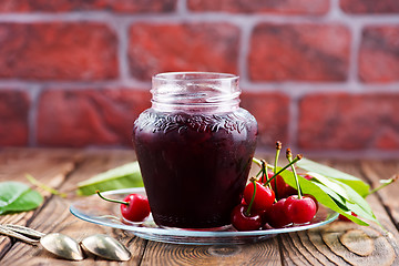 Image showing cherry jam