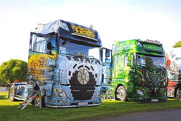 Image showing DAF Super Trucks Vader and Alien of Tom Tech