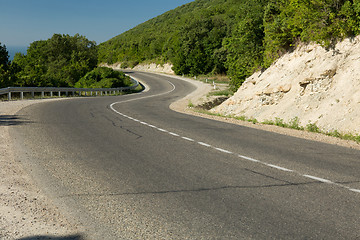 Image showing Road in green mountains