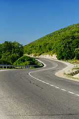 Image showing Road in green mountains