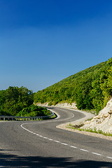 Image showing Road in green mountains