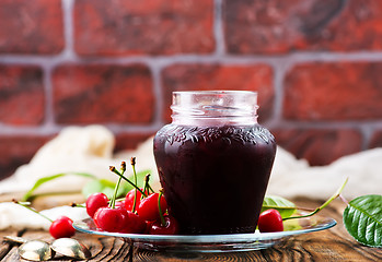 Image showing cherry jam