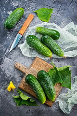 Image showing cucumbers