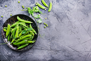 Image showing green peas