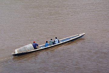 Image showing Men in the boat