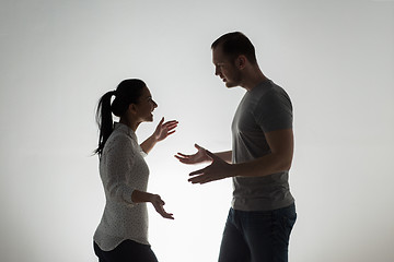 Image showing angry couple having argument