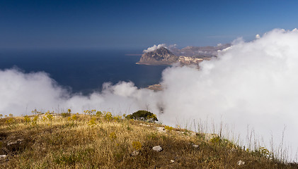 Image showing Monte Cofano (Mount Cofano) in Sicily, Italy