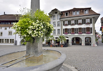 Image showing City Hall Square in Thun, Switzerland, 23 july 2017